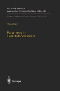 Produktbild: Parlamente im Exekutivf&ouml;deralismus