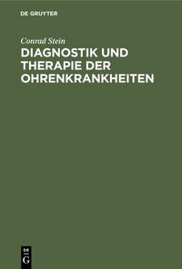 Produktbild: Diagnostik und Therapie der Ohrenkrankheiten