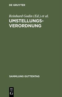 Produktbild: Umstellungsverordnung