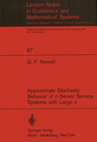 Produktbild: Approximate Stochastic Behavior of n-Server Service Systems with Large n