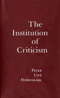 Produktbild: The Institution of Criticism