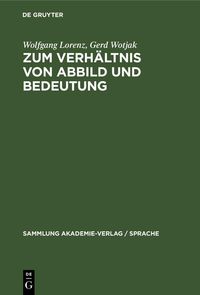 Produktbild: Zum Verh&auml;ltnis von Abbild und Bedeutung