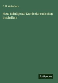 Produktbild: Neue Beitr&auml;ge zur Kunde der susischen Inschriften