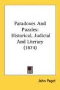 Produktbild: Paradoxes and Puzzles: Historical, Judicial and Literary (1874)