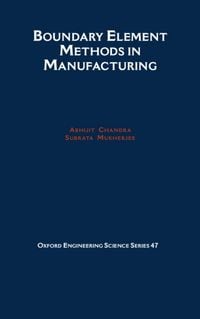 Produktbild: Boundary Element Methods in Manufacturing