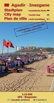 Produktbild: Stadtplan Agadir - Cityplan Inezgane 1:15.000 + Ausflugstipps + GPS-Waypoints