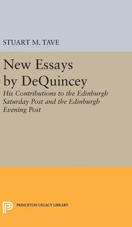 Produktbild: New Essays by De Quincey