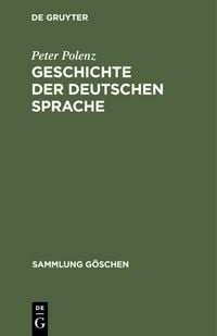 Produktbild: Geschichte der deutschen Sprache