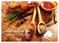 Produktbild: K&uuml;chenkalender Vegetarisch f&uuml;r Genie&szlig;er 2026 (Wandkalender 2026 DIN A4 quer), CALVENDO Monatskalender