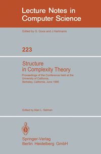 Produktbild: Structure in Complexity Theory