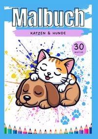 Produktbild: Katzen &amp; Hunde - Malbuch