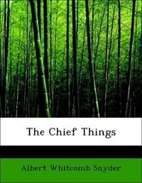 Produktbild: Snyder, A: Chief Things