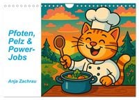 Produktbild: Pfoten, Pelz & Power-Jobs (Wandkalender 2026 DIN A4 quer), CALVENDO Monatskalender