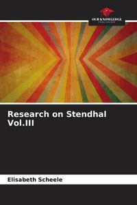 Produktbild: Research on Stendhal Vol.III