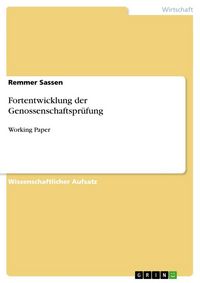Produktbild: Fortentwicklung der Genossenschaftspr&uuml;fung