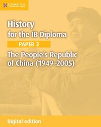 Produktbild: History for the IB Diploma Paper 3 The People's Republic of China (1949-2005) Digital Edition