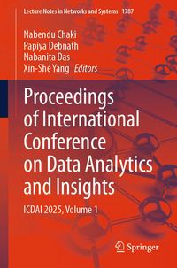 Produktbild: Proceedings of International Conference on Data Analytics and Insights