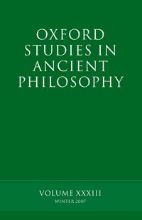 Produktbild: Oxford Studies in Ancient Philosophy XXXIII