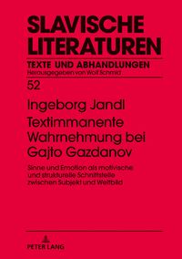 Produktbild: Textimmanente Wahrnehmung bei Gajto Gazdanov