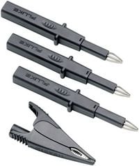 Produktbild: Fluke TLK 290 Sicherheits-Pr&uuml;fspitzen-Set 2435092 Steckanschluss 4 mm CAT II 1000 V, CAT III 1000 V Schwarz 1 St.