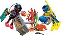 Produktbild: PLAYMOBIL 72078 Polizeitaucher mit Schatz