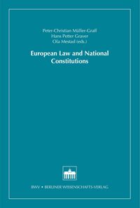 Produktbild: European Law and National Constitutions