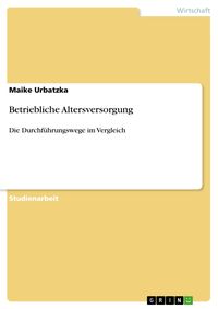 Produktbild: Betriebliche Altersversorgung