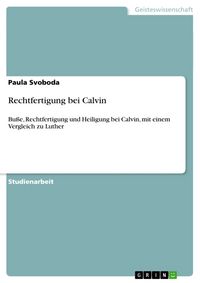 Produktbild: Rechtfertigung bei Calvin