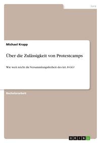 Produktbild: Krapp, M: &Uuml;ber die Zul&auml;ssigkeit von Protestcamps