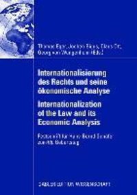 Produktbild: Internationalisierung des Rechts und seine &ouml;konomische Analyse Internationalization of the Law and its Economic Analysis