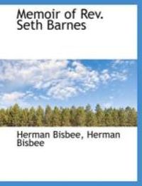 Produktbild: Memoir of REV. Seth Barnes