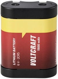 Produktbild: VOLTCRAFT Fotobatterie 2CR5 Lithium 1500 mAh 6V 1St.