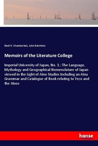 Produktbild: Memoirs of the Literature College