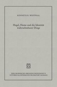 Produktbild: Hegel, Hume und die Identit&auml;t wahrnehmbarer Dinge