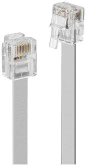 Produktbild: LINDY ISDN Anschlusskabel [1x RJ12-Stecker 6p6c - 1x RJ12-Stecker 6p6c] 5 m Grau