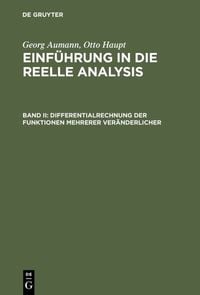 Produktbild: Differentialrechnung der Funktionen mehrerer Ver&auml;nderlicher