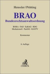Produktbild: Bundesrechtsanwaltsordnung. BRAO