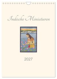 Produktbild: Indische Miniaturen (Wandkalender 2027 DIN A4 hoch), CALVENDO Monatskalender