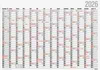 Produktbild: Rido/idé 7033660006 | Plakatkalender Mod. Office I 2026 | 980×685 mm