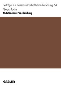 Produktbild: Nichtlineare Preisbildung
