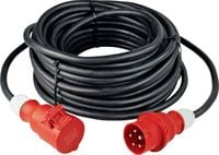 Produktbild: AS Schwabe 61027 Strom Verl&auml;ngerungskabel 32 A Schwarz 10.00 m H07RN-F 5G 4 mm&sup2;