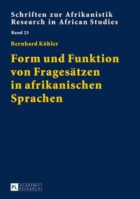 Produktbild: Form und Funktion von Frages&auml;tzen in afrikanischen Sprachen