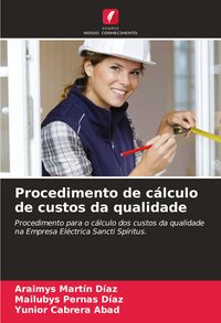 Produktbild: Procedimento de c&aacute;lculo de custos da qualidade