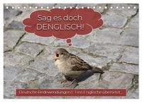Produktbild: Sag es doch DENGLISCH (Tischkalender 2027 DIN A5 quer), CALVENDO Monatskalender