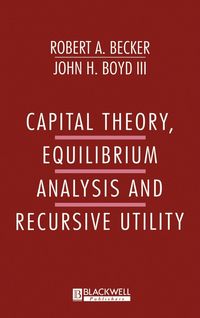 Produktbild: Capital Theory Equilibrum Analysis and Recursive Utility