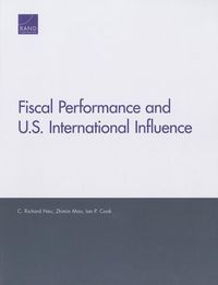Produktbild: Fiscal Performance and U.S. International Influence