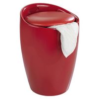 Produktbild: Hocker Mod. Candy Red, mit abnehmbarem W&auml;schesammler