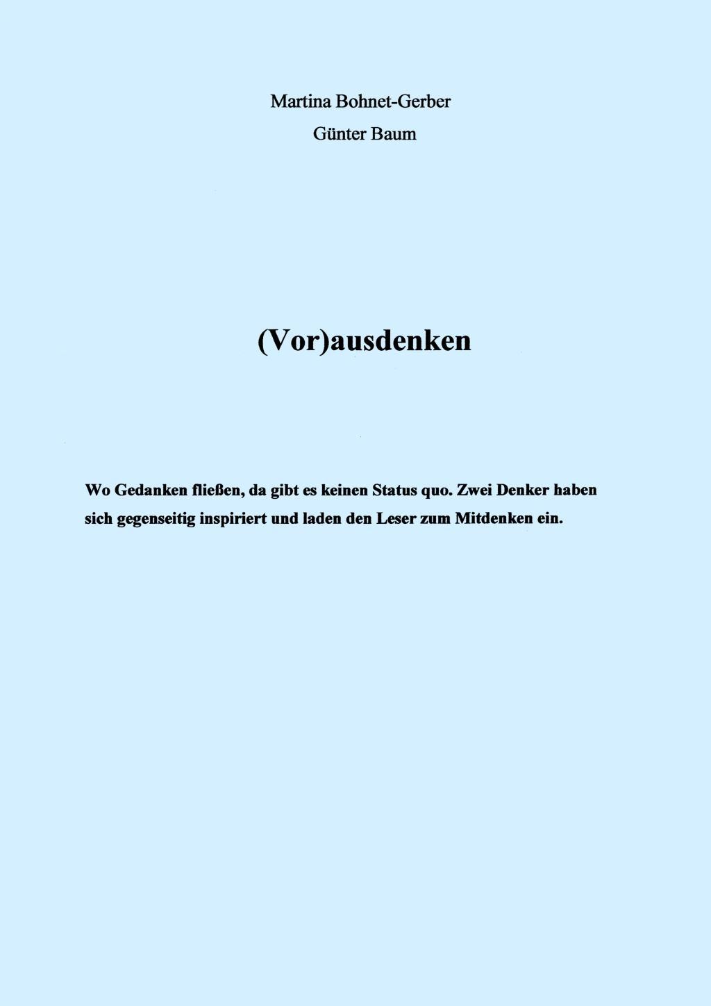 Produktbild: (Vor) ausdenken