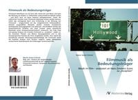 Produktbild: Filmmusik als Bedeutungstr&auml;ger