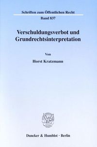 Produktbild: Verschuldungsverbot und Grundrechtsinterpretation.